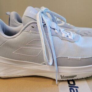 Babolat Women's SFX EVO All Court Shoes Tennis, Xenon Blue/White, US size 8
